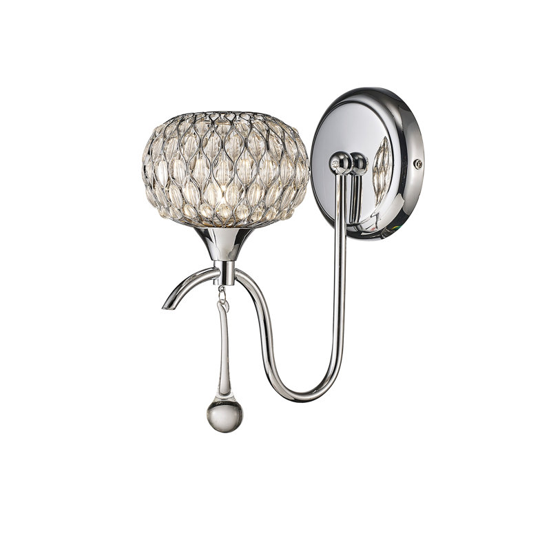 Armed Sconce, Polished Chrome