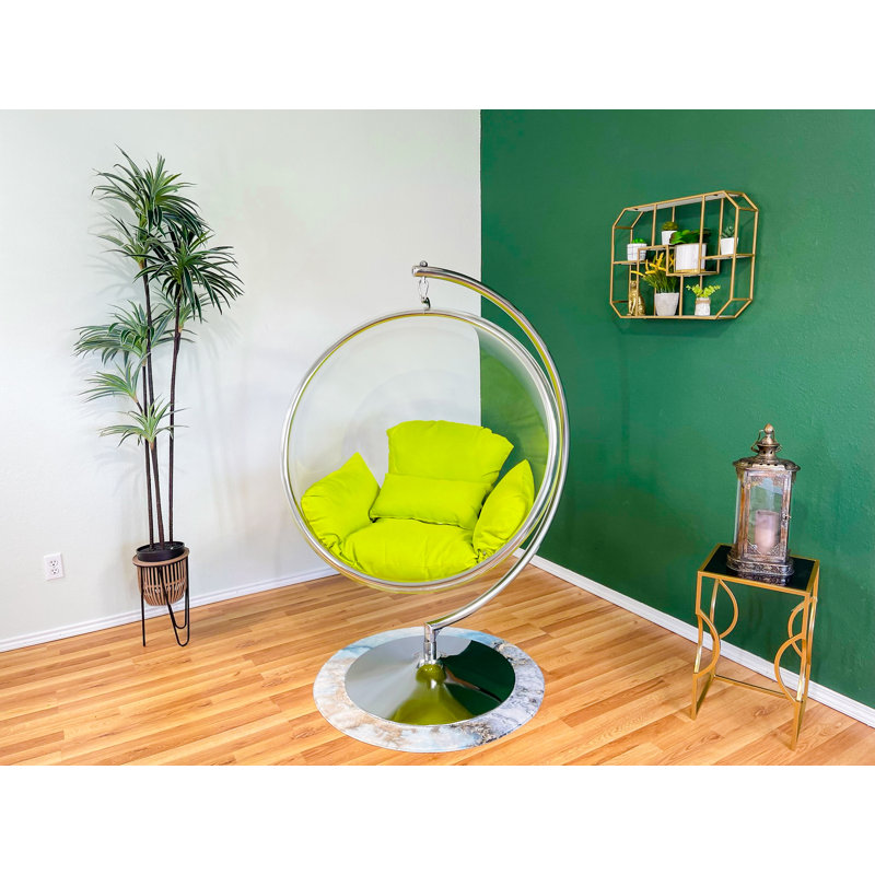 Balancelle avec support, Chrome / vert