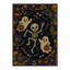 Tapis d'Halloween Spooky Icon, noir / orange, lavable à la machine, à poils courts, antidérapant-1809928057