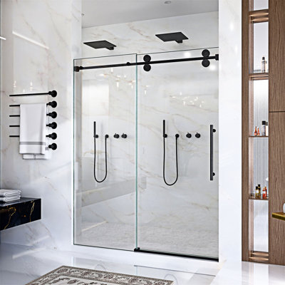 Frameless Single Sliding Shower Door
