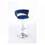 Ensemble de 2 tabourets de bar pivotants réglables avec repose-pieds et base chromés, revêtement en velours et levage mécanique pour une assise confortable-48252639