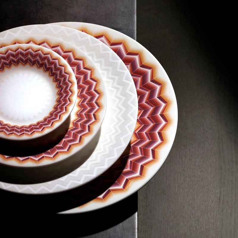 Ensemble de 156 assiettes à pain et à beurre Missoni Zig Zag Jarris Diam. 6 po, Jarris 156
