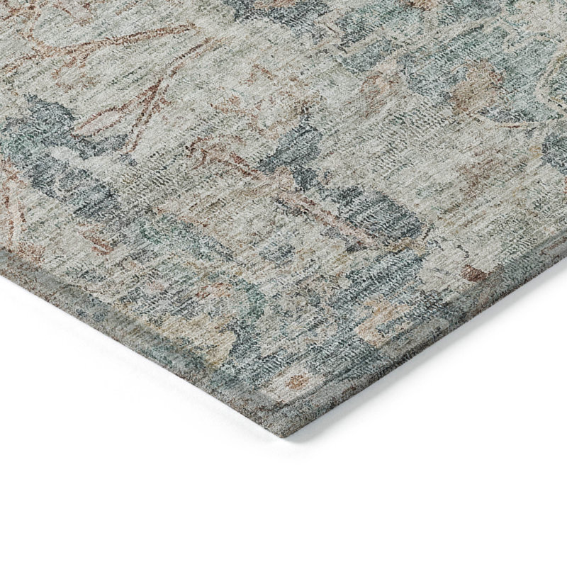 Tapis d'entrée / extérieur antidérapant Cecelio, Rectangle 2 pi 6 po x 3 pi 10 po