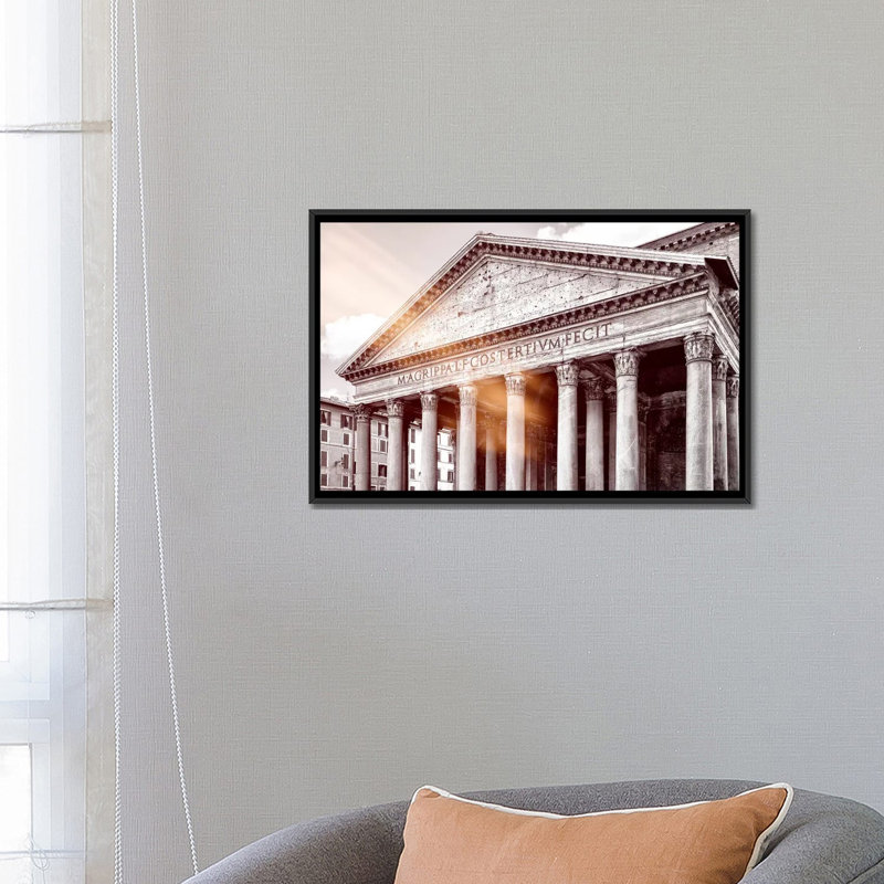 «The Pantheon» par Philippe Hugonnard - impression sur toile tendue, H 40 po x l 60 po x P 1,5 po, Toile avec cadre noir