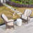 3-piece Patio Rattan Bistro Set With Coffee Table-1110852079