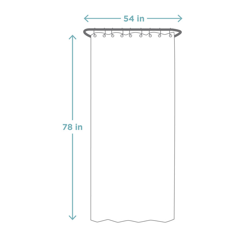 Doublure de rideau de douche transparente Baysenie EVA