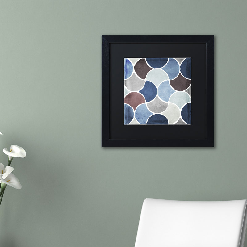 Jadaya «Moroccan Blues II», impression encadrée, H 11 po x l 14 po x P 0,5 po, Noir, Noir