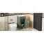 Meuble-lavabo de 40 cm (16 po) avec lavabo en céramique, meuble-lavabo simple autoportant avec porte à fermeture amortie, tablette réglable, style français, pieds robustes