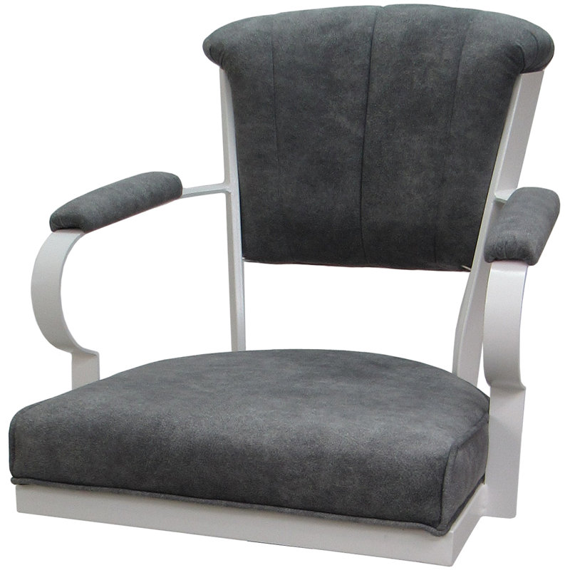 Tabouret très grand Hallah, Charbon et blanc