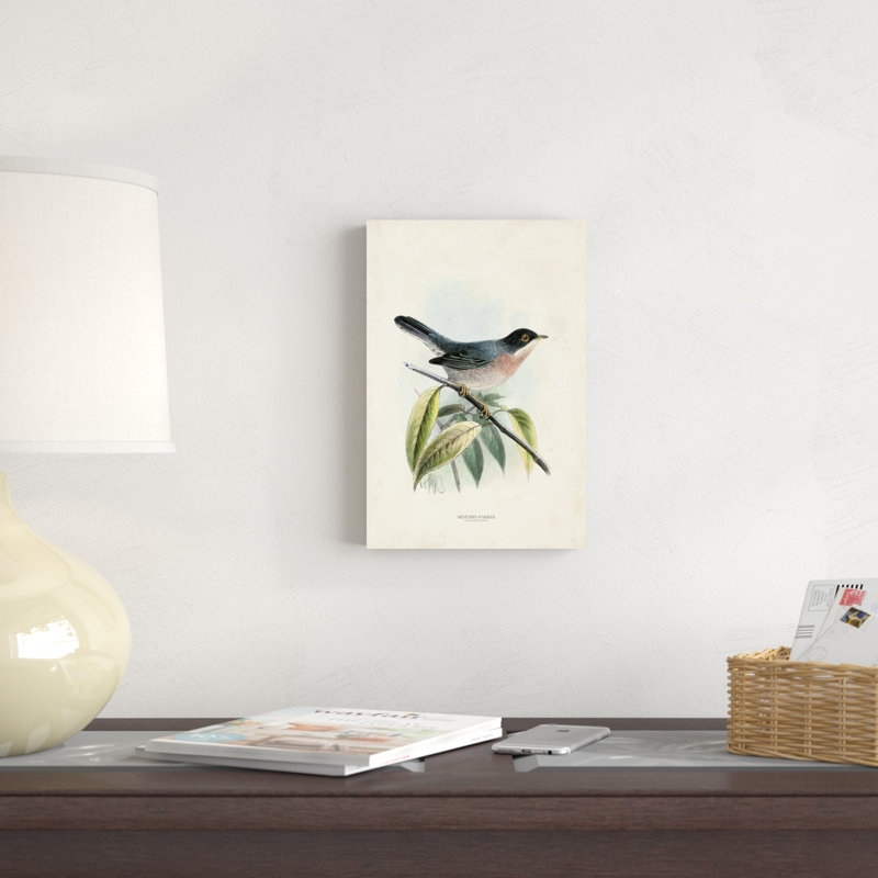 Oiseaux antiques V, H 12 po x l 8 po x P 1,25 po