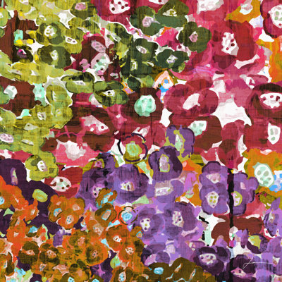 Floral Barrage II by James Burghardt - Wrapped Canvas Painting