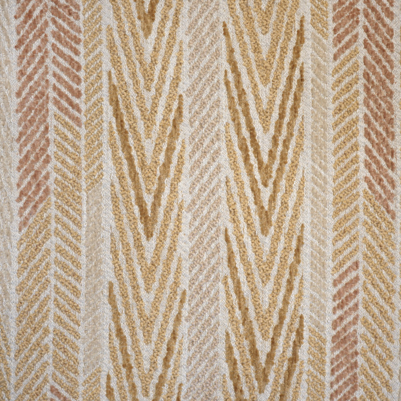 Kindred - Jacquard Stripe Upholstery Fabric By The Yard, Cameo