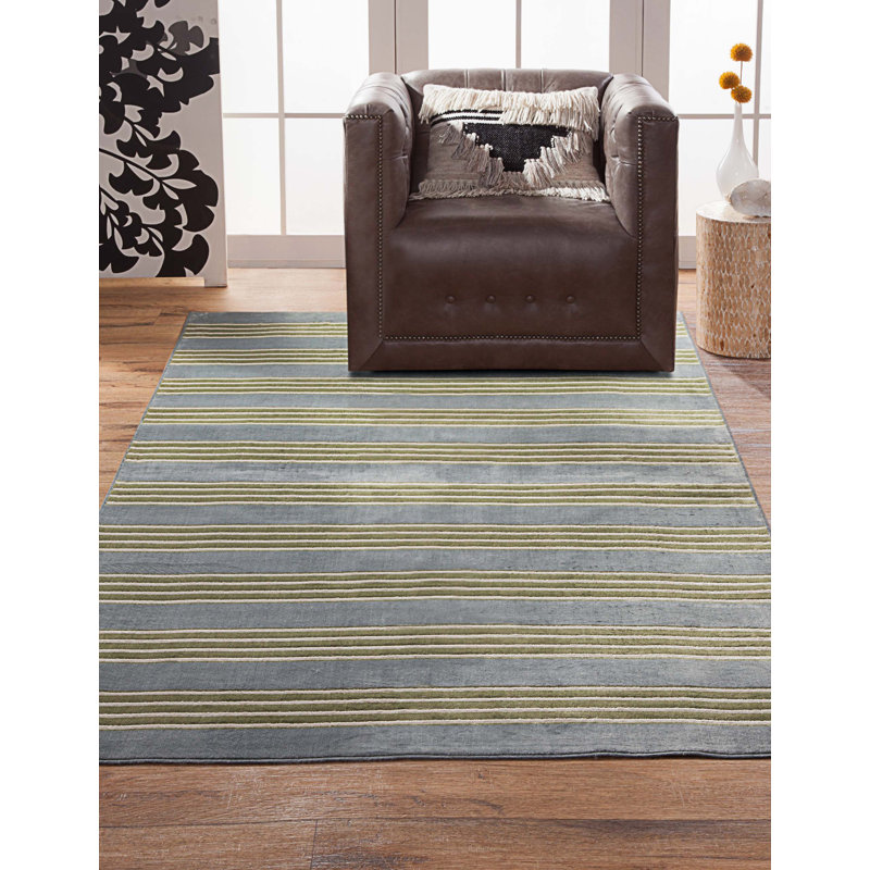 Viscose Striped Rug