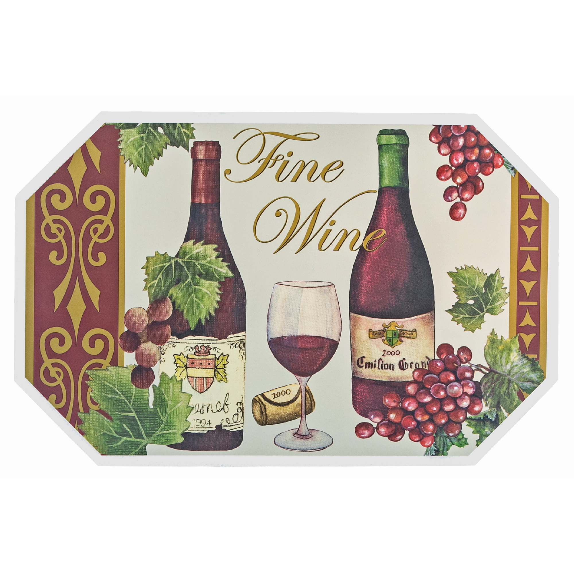 East Urban Home Fine Wine 11.25" Placemat | Wayfair