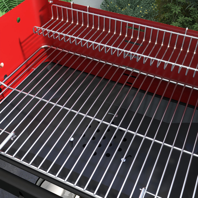 Chariot de barbecue avec cendrier à 5 niveaux