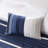 7 Piece Comforter Set Navy Queen