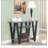 Antique Grey and Black Rectangle Sofa Table