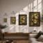 Golden Tulips Study Botanical - Print-1189889195-1189889192