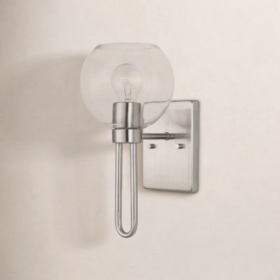 Single Transparent Dimmable Bath Sconce