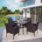 4 - Person Patio Dining Set with Square Table , Cushions Included