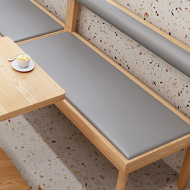 Banc rembourré en similicuir Simple Fashion Cafe