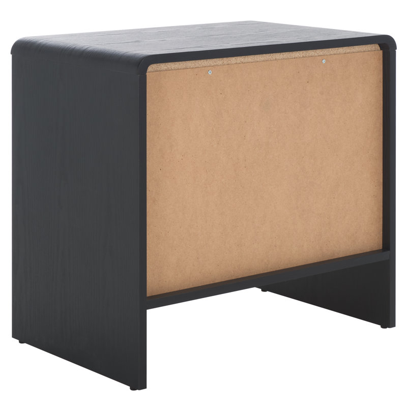 Arsenio 1 Drawer Nightstand, Black