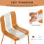 Ensemble de 4 chaises de salle à manger robustes, en PP et en métal, pour l'intérieur et l'extérieur