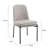 Modern Curved Back Dining Chair With Metal Base, Upholstered Accent Chair For Dining Room, Home Office-1735516132