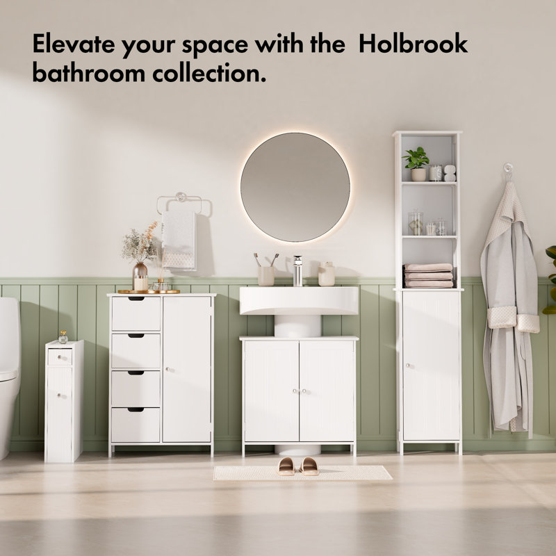 Caicos Tongue & Groove Under Sink Cabinet
