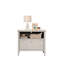 Classeur latéral gris, bureau personnel, salon, rangement de documents d'étude, tiroir spacieux, dossiers de format lettre et légal, glissières pleine extension lisses, motif moderne, motif décoratif, pieds fuselés blancs,