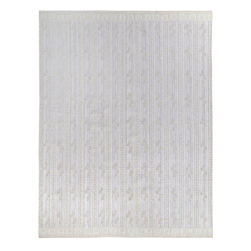 Scandinavian Wool Geometric Area Rug, Rectangle 10' x 14'