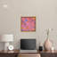 Art mural Maximalist sous-sol en toile rose par Art Remedy-104334603-104334602