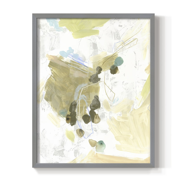 Cantique I, reproduction encadrée - bois massif, H 15 po x l 12 po, Cadre gris