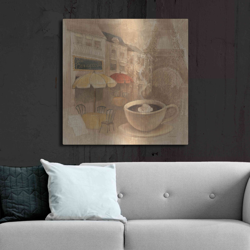 «Cafe De Paris II» par Albena Hristova, H 36 po x l 36 po