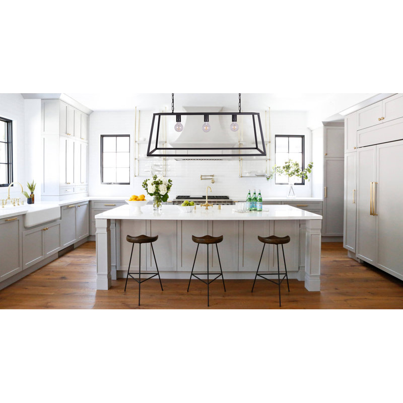 Reynoso 3 - Light Matte Black Kitchen Island Pendant