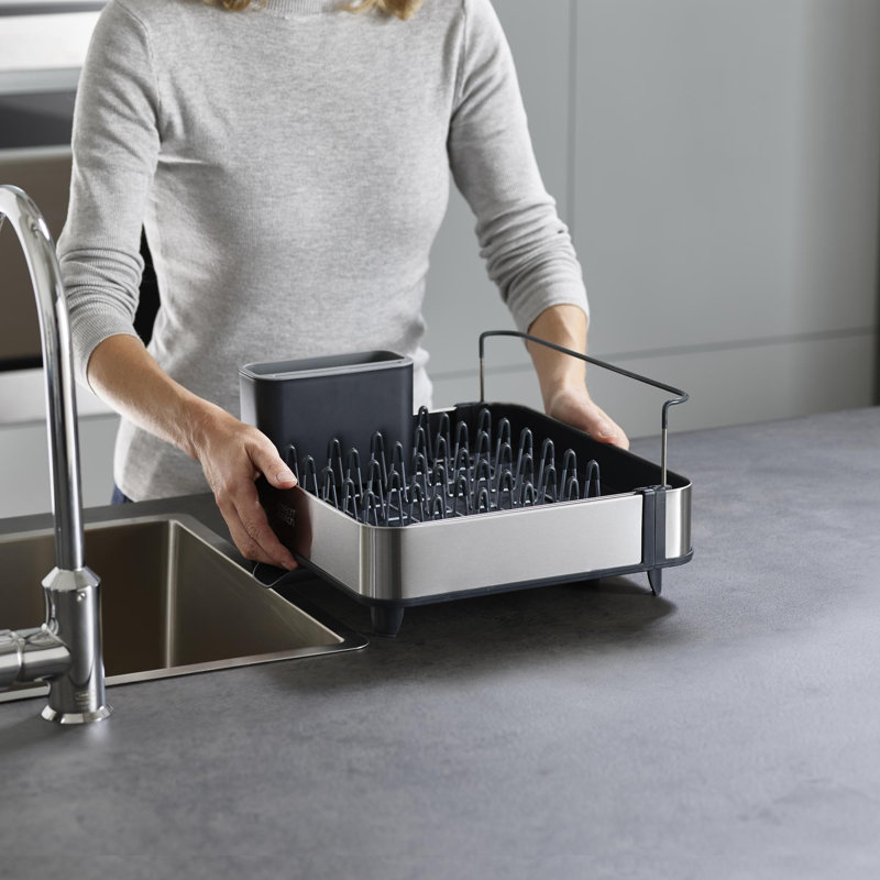 Ensemble de rangement pour égouttoir à vaisselle et surface en acier Joseph Joseph