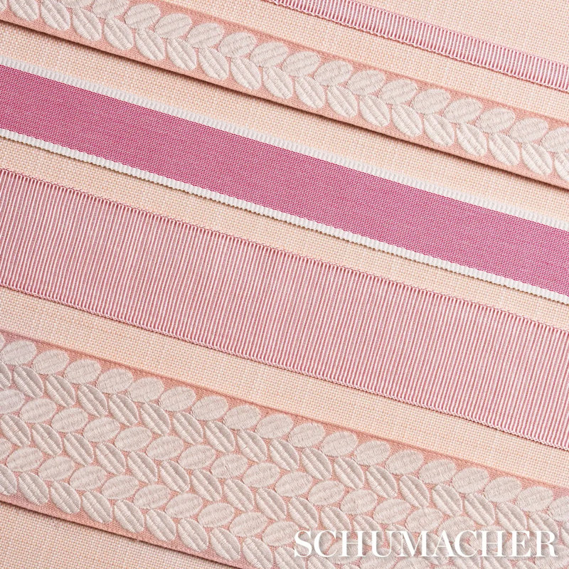 Narrow Faille Tape, Pink