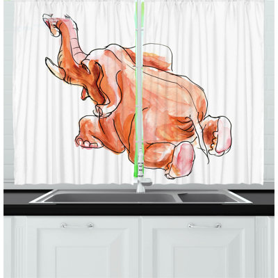 Pointed Kitchen Curtain