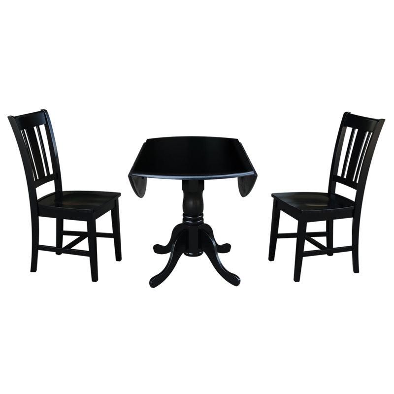 Ensemble de salle à manger 3 pièces Khodor, Noir