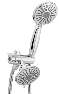 Brushed Nickel Multi-Head Wall Mounted Handheld Shower