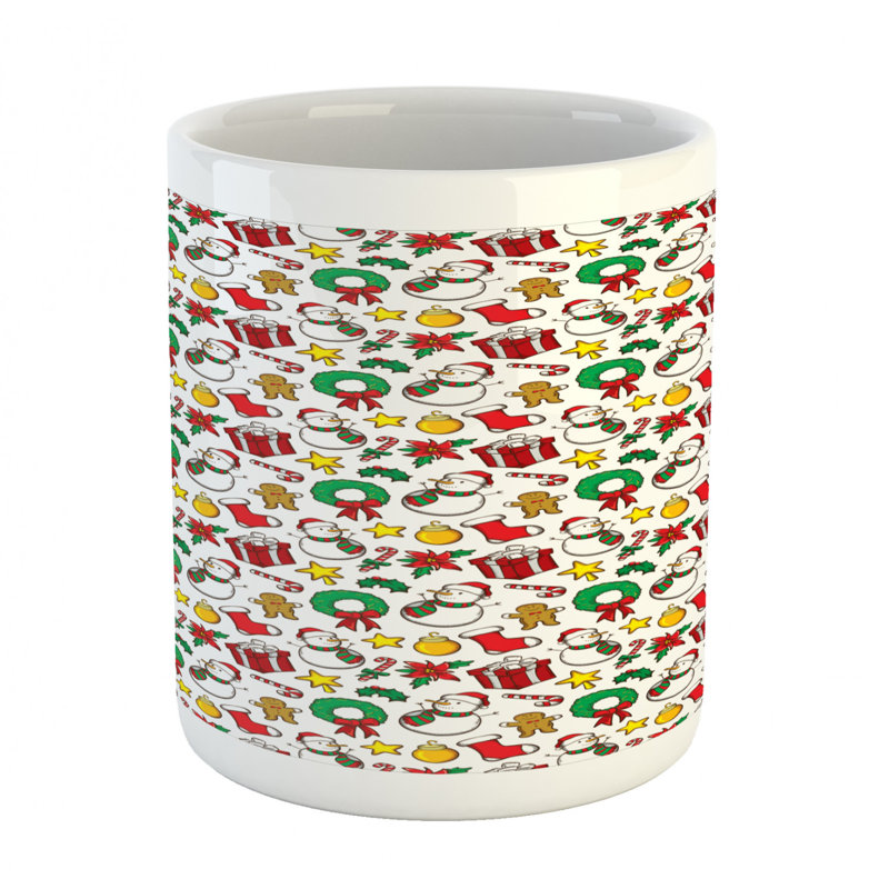 Grande tasse à café guirlande