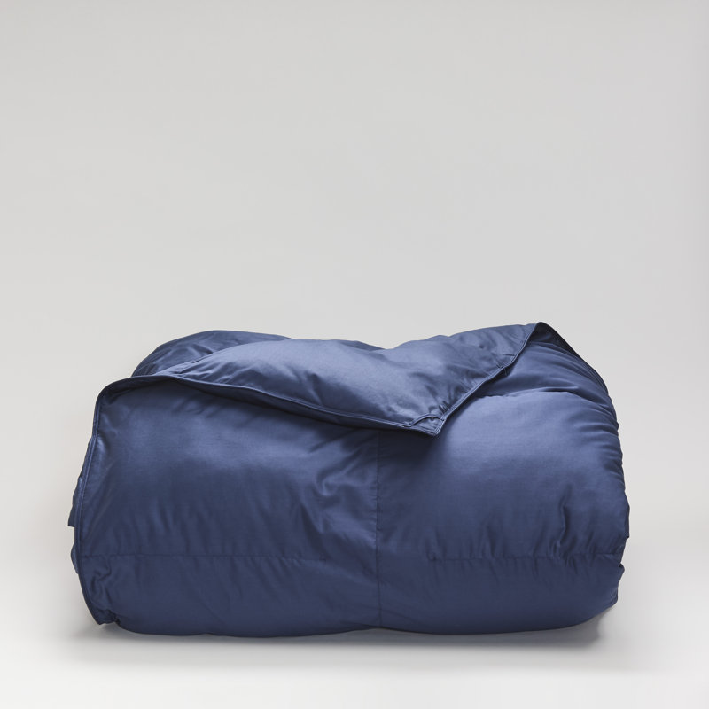 Cuddledown Chroma Down Alternative Comforter, Navy, Twin Comforter, Winter