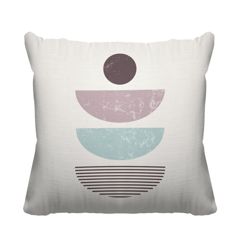 Coussin intérieur / extérieur Carmen Boho, L 17 po x H 17 po, Mauve