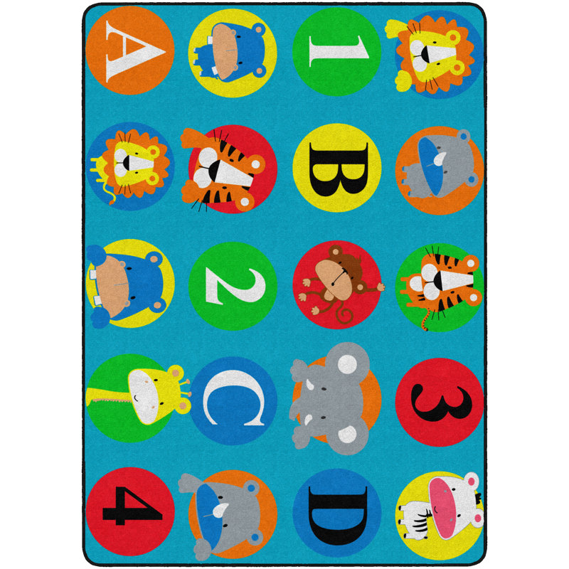 Tapis bleu/vert Brutus, Rectangle 6 pi x 8 pi 4 po