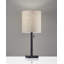 Lampe de table cylindrique en métal 22 po avec abat-jour tambour Aghvan-24701502-24701503
