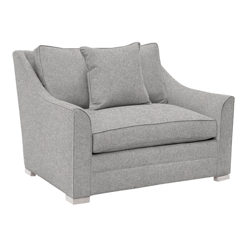 Chaise Nicholas, Perigold Aspen flanelle gris clair, Gris colombe