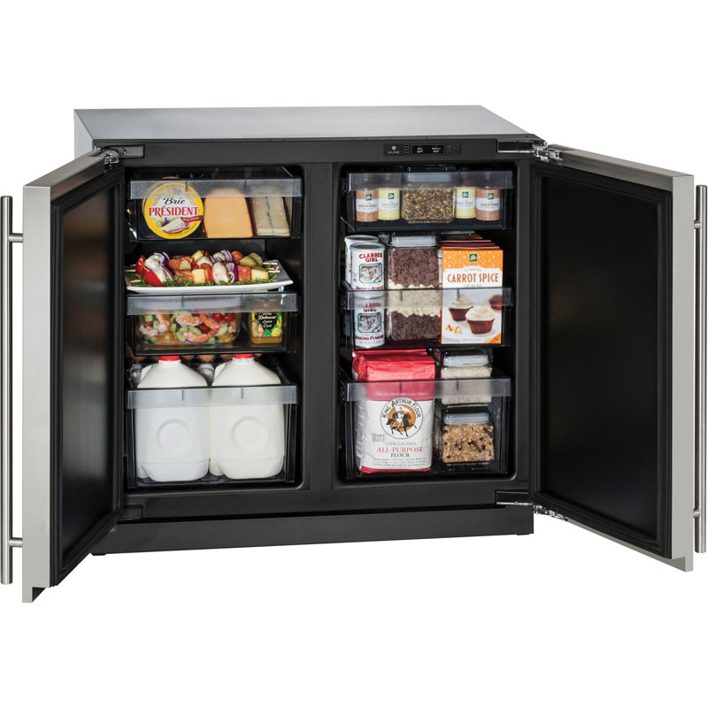 U-Line 35.43'' W Built-In Mini Fridge