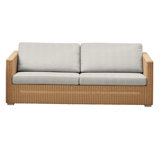 Chester 77.6'' Wide Outdoor Wicker Patio Sofa with Cushions