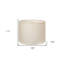 Abat-jour tambour en lin blanc-122876989