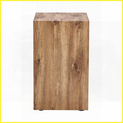 Table basse en bois aggloméré naturel pour le salon, utilisation polyvalente Aucun assemblage requis
